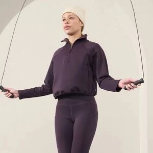 Athleta Altitude Fleece Lined 1/2 Zip - Medium